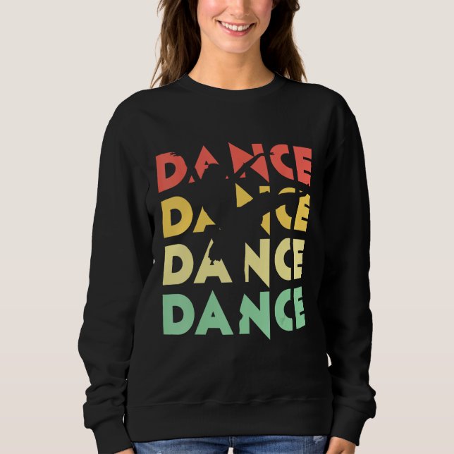 Moletom Cute Retro Vintage Dance  for Dancers (Frente)