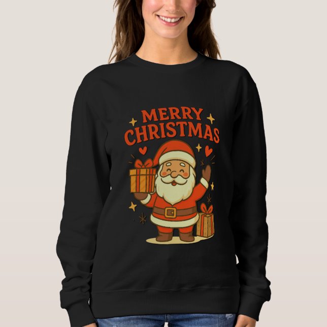 Moletom  Cute Santa Claus Christmas Art –  Merry Christmas (Frente)