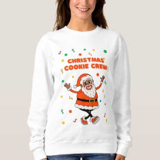 Moletom Cute Santa Claus Cookie Baking Sweatshirt