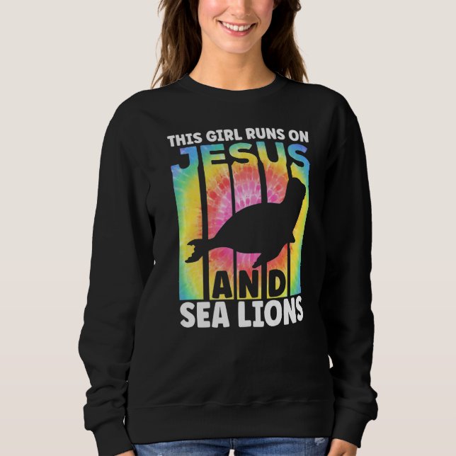 Moletom Cute Sea Lion Apparel for Women and Girls Sea lion (Frente)