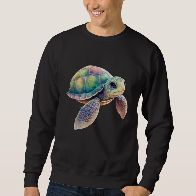 Moletom Cute Sea Turtle Graphic (Frente)