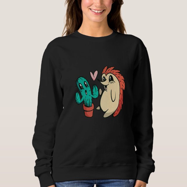 Moletom Cute Serape Cactus And Hedgehog Cactus plants Mexi (Frente)