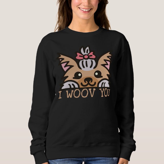 Moletom Cute Shih Tzu Dog I Woth (Frente)