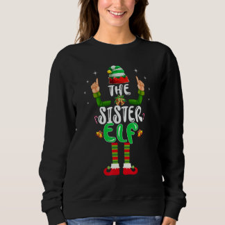 Moletom Cute Sister Elf Matching Family Group Christmas Pa