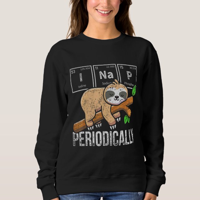 Moletom Cute Sloth Animal Periódico Science Chemist C (Frente)