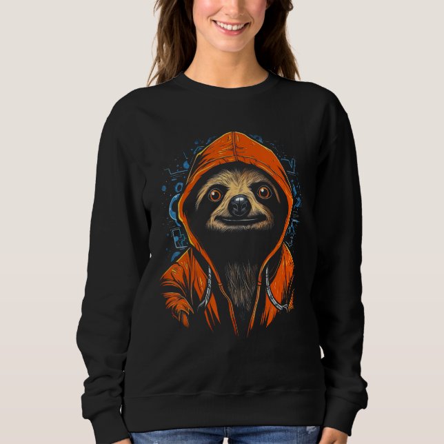 Moletom Cute Sloth Illustration (Frente)