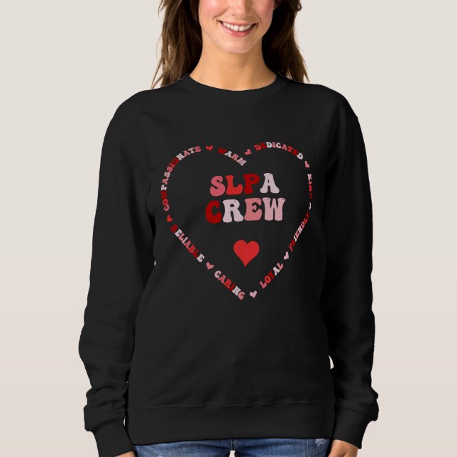 Moletom Cute SLPA Crew Valentines Day Heart (Frente)