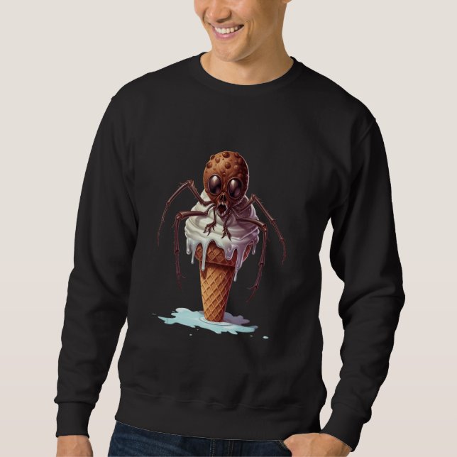 Moletom Cute Spider eats Ice Cream  Summer Kids Ice Cream (Frente)