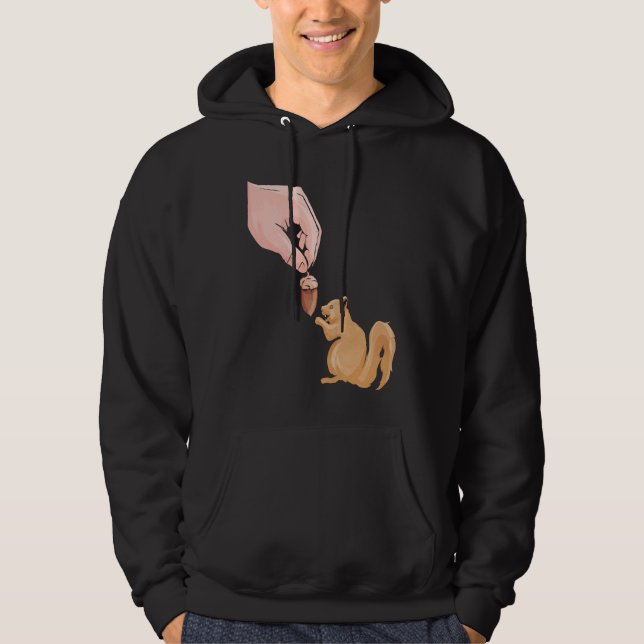 Moletom Cute Squirrel Feeding  Food Squirrel Cute Animal (Frente)