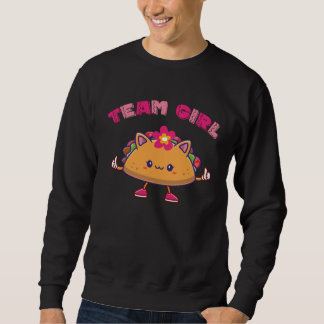 Moletom Cute Tacos Mexican Gender Reveal Team girl kid gir