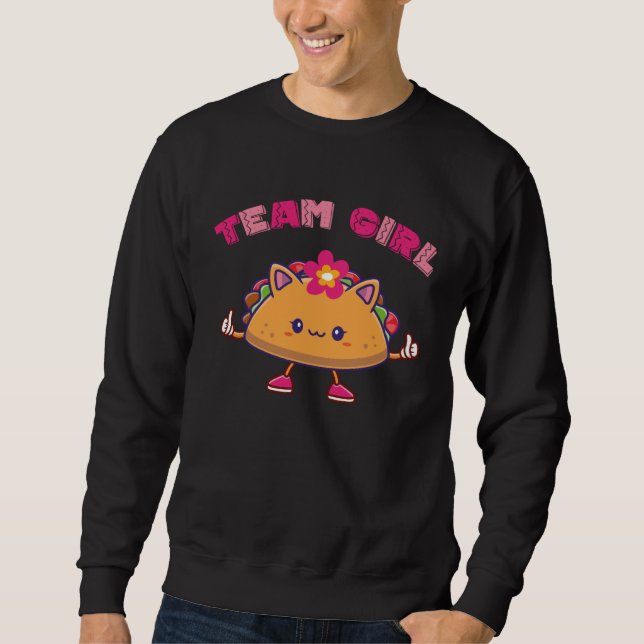 Moletom Cute Tacos Mexican Gender Reveal Team girl kid gir (Frente)