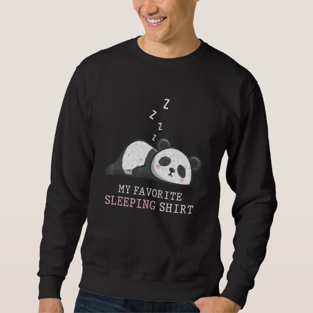 Moletom Cute Tarde Dormir Panda Bear Dormindo Anim Dormind (Frente)