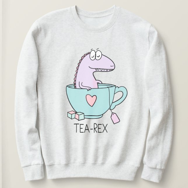 Moletom Cute Tea-Rex Sweatshirt (Frente do Design)