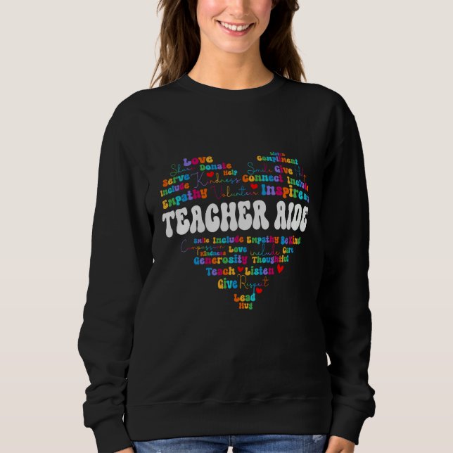 Moletom Cute Teacher Aide Appreciation Week back to school (Frente)