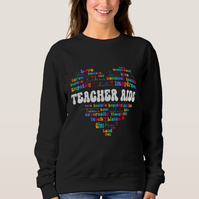 Moletom Cute Teacher Aide Appreciation Week back to school (Frente)