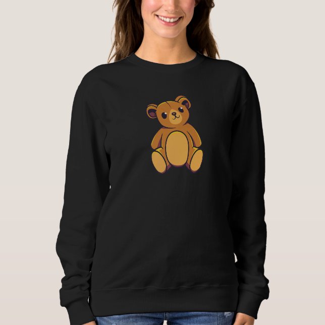 Moletom Cute Teddy Bear Brown Bear Teddy  Men Women And Ch (Frente)