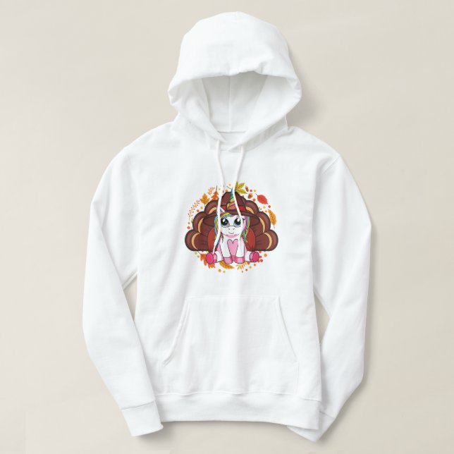 Moletom Cute Thanksgiving Shirt Girls Kids Toddler Turkey  (Frente do Design)