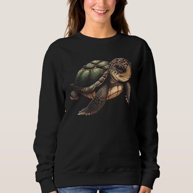 Moletom Cute Turtle Illustration (Frente)