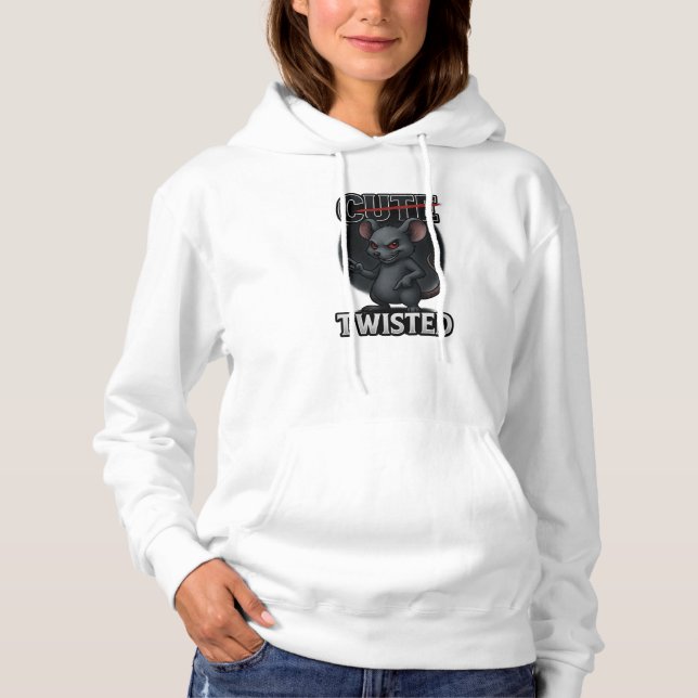 Moletom Cute / Twisted Mouse – Funny Dark Humor (Frente)