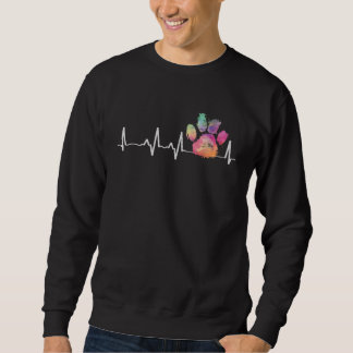 Moletom Cute Veterinarian  Rainbow Paw Print Heartbeat Vet