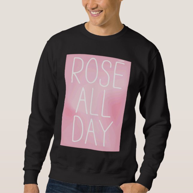 Moletom Cute, Wine, Rose All Day, women's top,  for wine (Frente)
