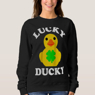 Moletom Cute Yellow Rubber Duck Four Leaf C Lucky Ducky Ra