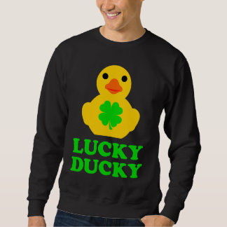 Moletom Cute Yellow Rubber Duck Four Leaf C St Patrick's D