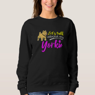 Moletom Cute Yorkshire Terrier Vamos Falar Sobre Meu Yorki