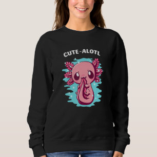 Moletom CuteAlotl Humor Axolote Engraçado Salamandra Anfíb