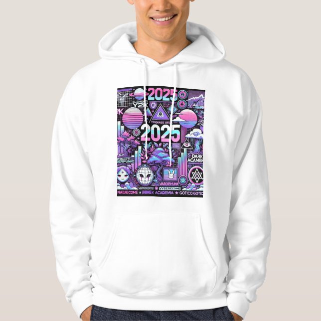 Moletom Cyber Dream 2025 - Futurística Hoodie (Frente)