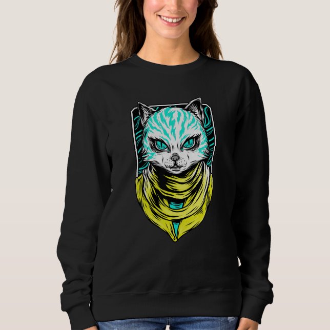 Moletom Cyber Punk Cat (Frente)