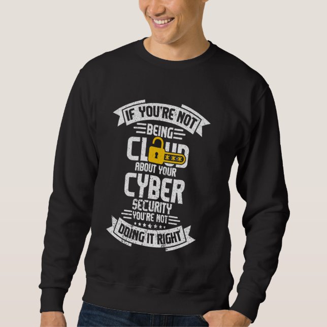 Moletom Cyber Security Hacker e Cyber Security Professiona (Frente)