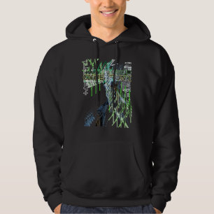 Moletom Cyberpunk Aestético Retro 80s com brilho de trilha