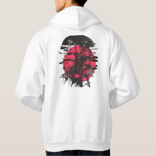 Moletom Cyberpunk Crânio Vermelho Abstrato – G Str