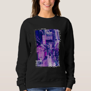 Moletom Cyberpunk Tokyo Streetwear Aesthet Japonês