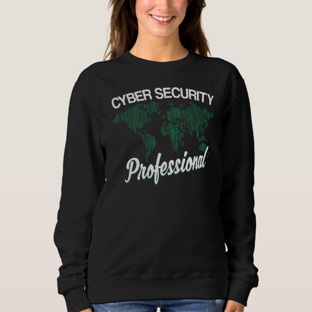 Moletom Cybersecurity H do Hacker Profissional de Seguranç (Frente)