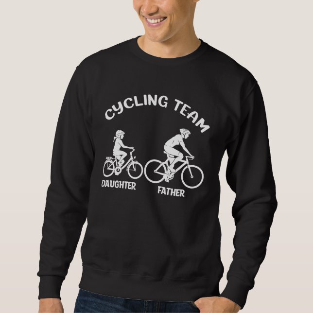 Moletom Cycling Team Father Daughter Family Matching Cycli (Frente)