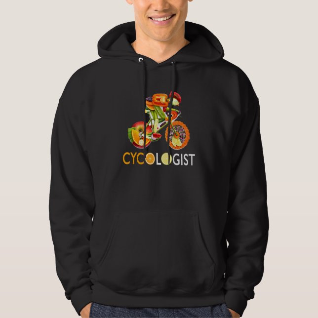 Moletom Cycologista Vegan Funny Veggie, Ciclo de Corrida d (Frente)