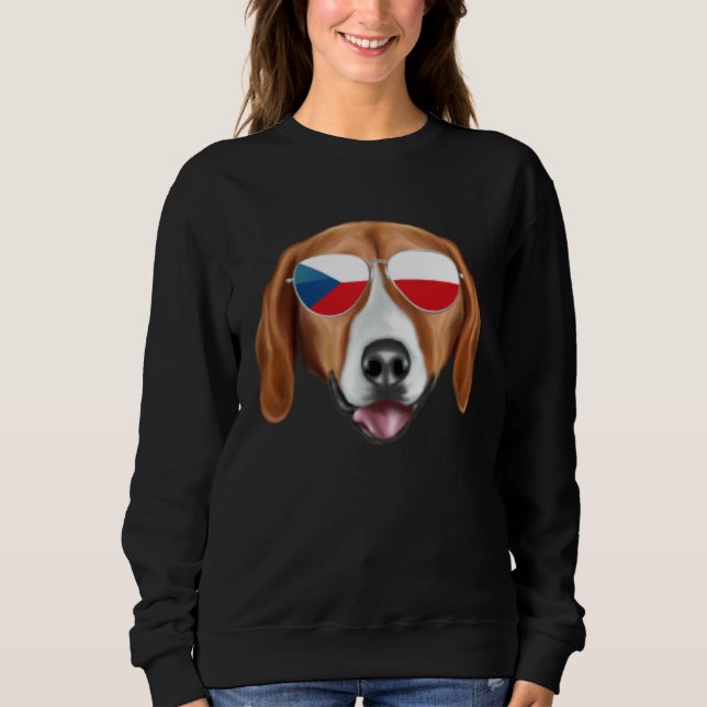 Moletom Czech Flag American Foxhound Dog Czech Republic Po (Frente)