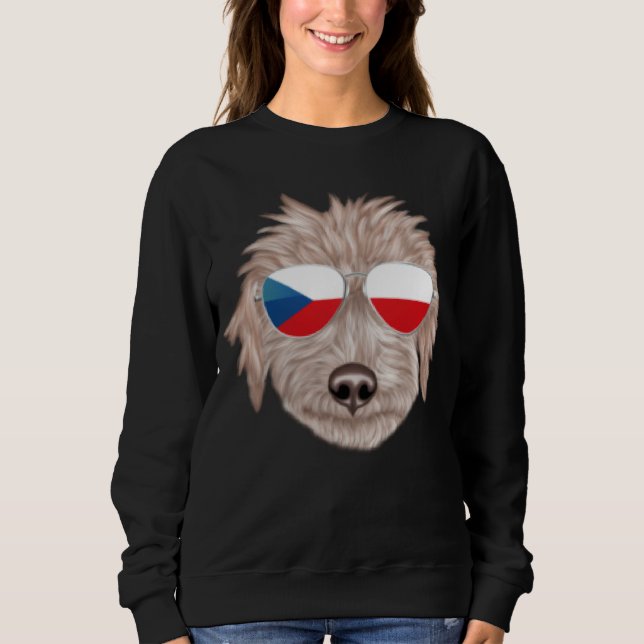 Moletom Czech Flag Bedlington Terrier Dog Czech Republic P (Frente)