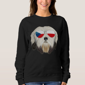 Moletom Czech Flag Lowchen Dog Czech Republic Pocket