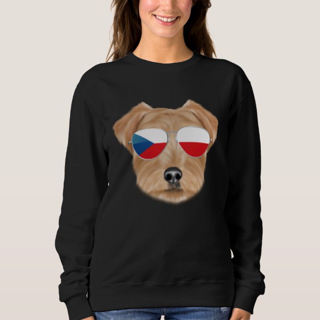Moletom Czech Flag Norfolk Terrier Dog Czech Republic Pock (Frente)