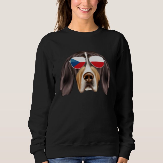 Moletom Czech Flag Treeing Walker Coonhound Czech Republic (Frente)