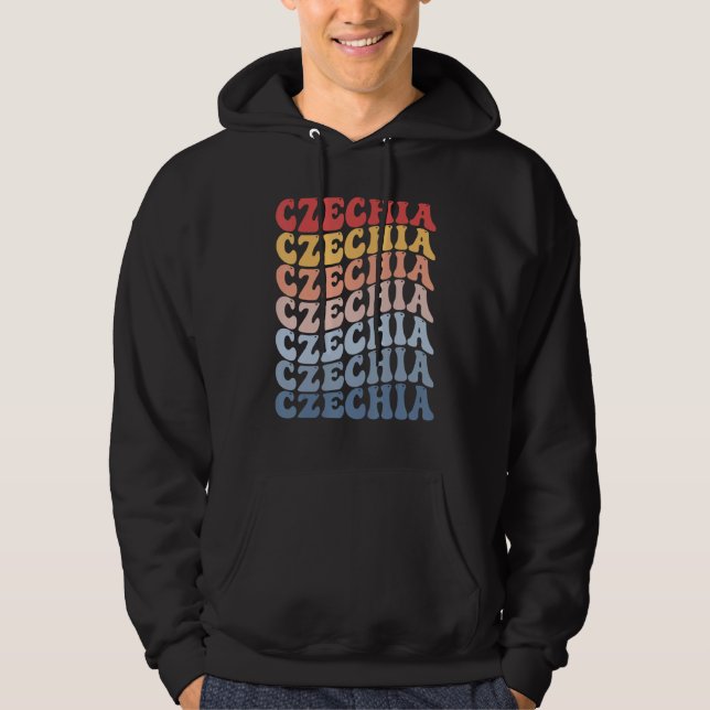 Moletom Czechia Groovy Retro Czech (Frente)