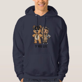 Moletom D’ Hug Life Funny Teddy Bear Gangster Hoodie
