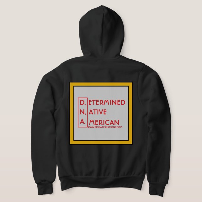 Moletom D.N.A - Determinado nativo americano (y) (Postura das costas)