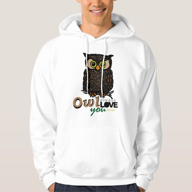 Moletom Da CORUJA AMOR sempre você XOXO (Frente)