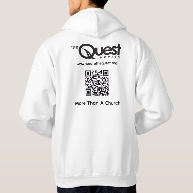 Moletom da Quest com Logotipo e Código QR (Verso)