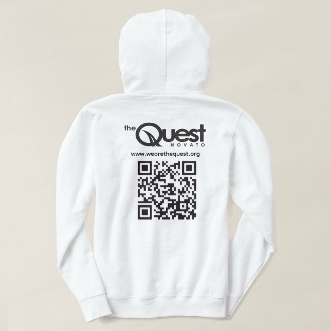 Moletom da Quest com Logotipo e Código QR (Verso do Design)