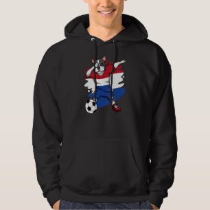 Moletom Dab French Bulldog Netherlands Soccer Fans Jersey